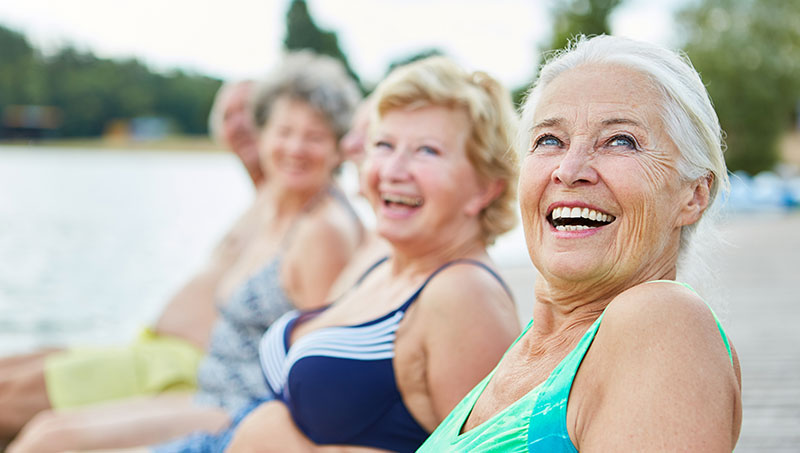 Senior women enjoying life after a chiropractic adjustment from a Ponderay Chiropractor at By Design Chiropractic
